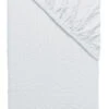 Flanell-Spannbetttuch, Weiss