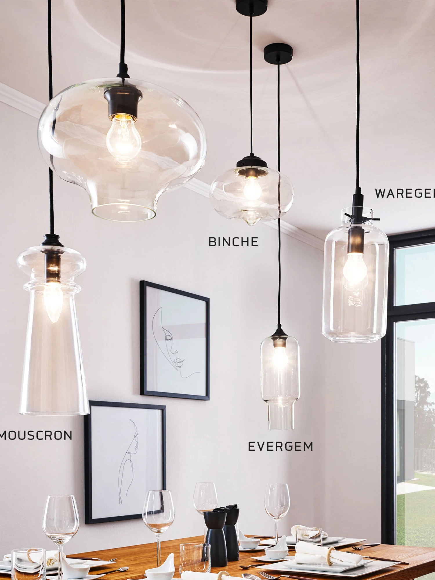 Hängeleuchte, Transparent – Bild 5