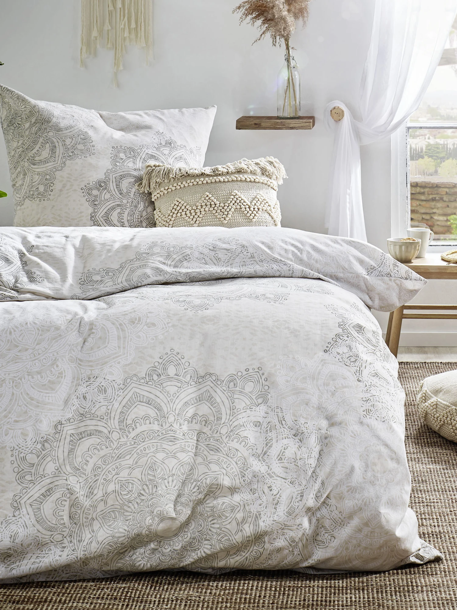 Renforcé-Bettwäsche, Taupe