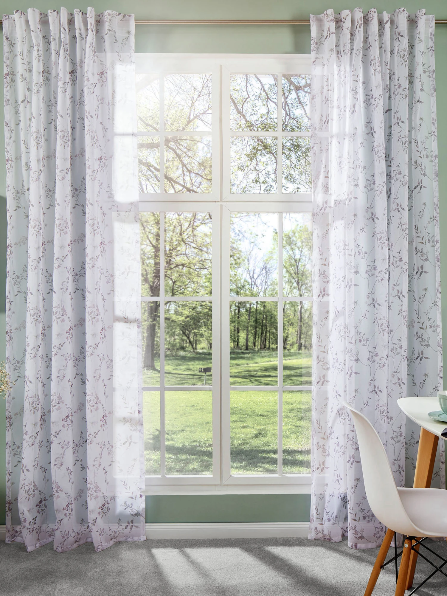 Vorhang Mit Gardinenband, Rose