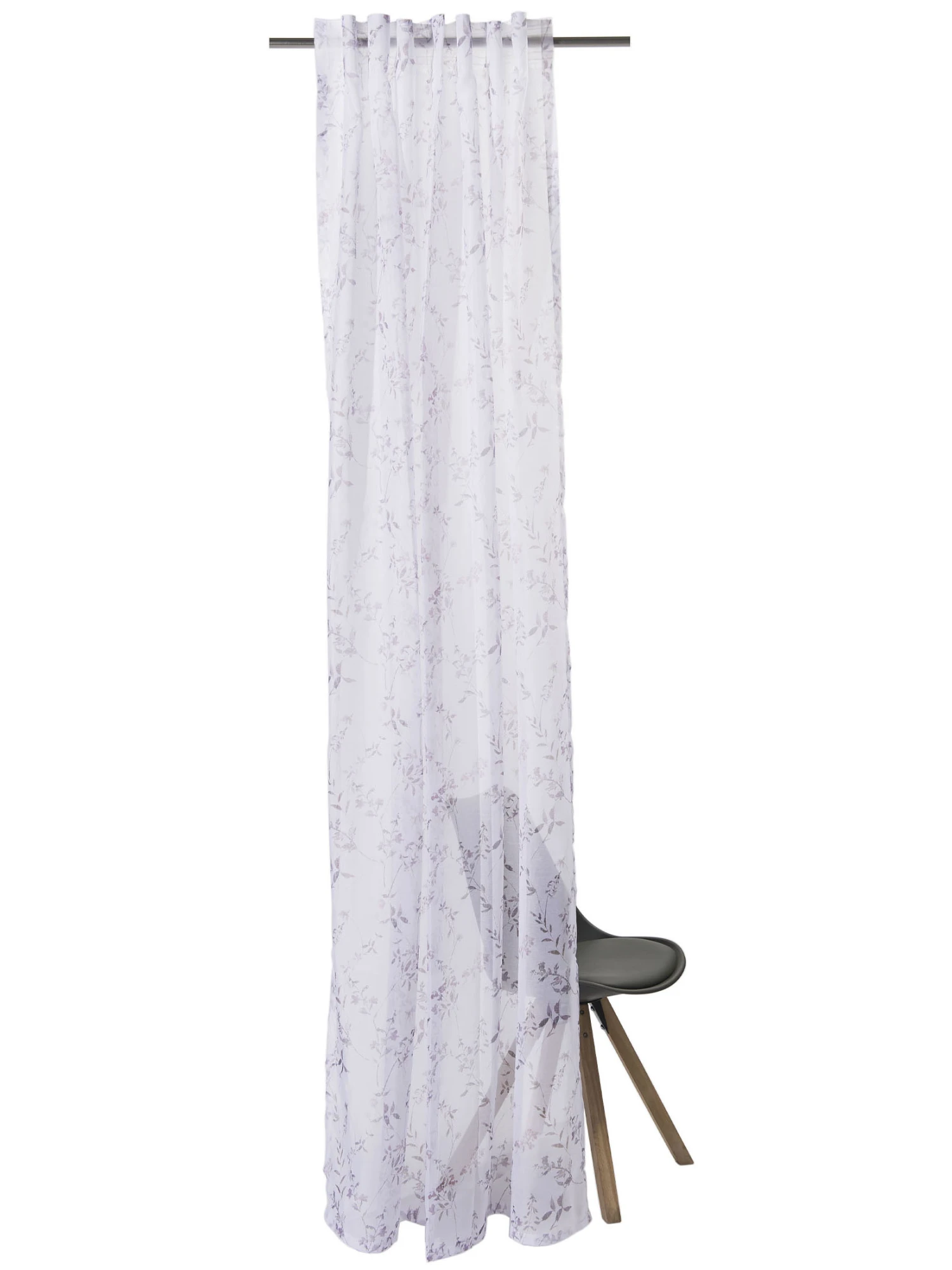 Vorhang Mit Gardinenband, Rose – Bild 3