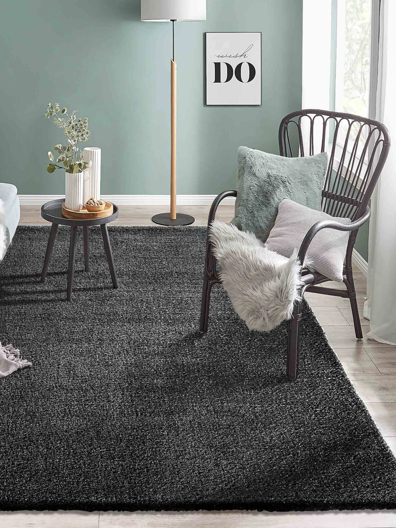 Hochflor-Teppich, Grey
