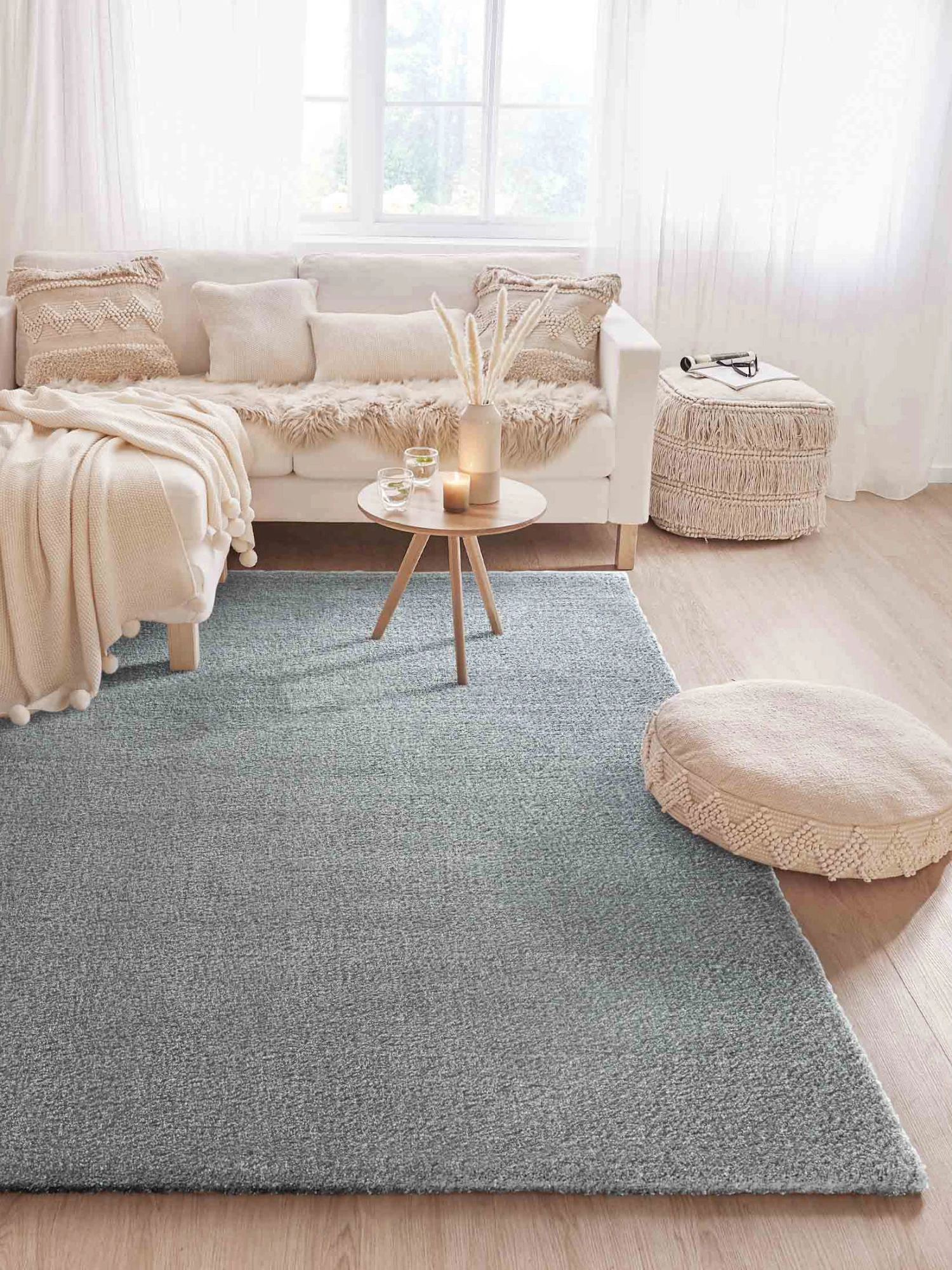 Hochflor-Teppich, Light Grey
