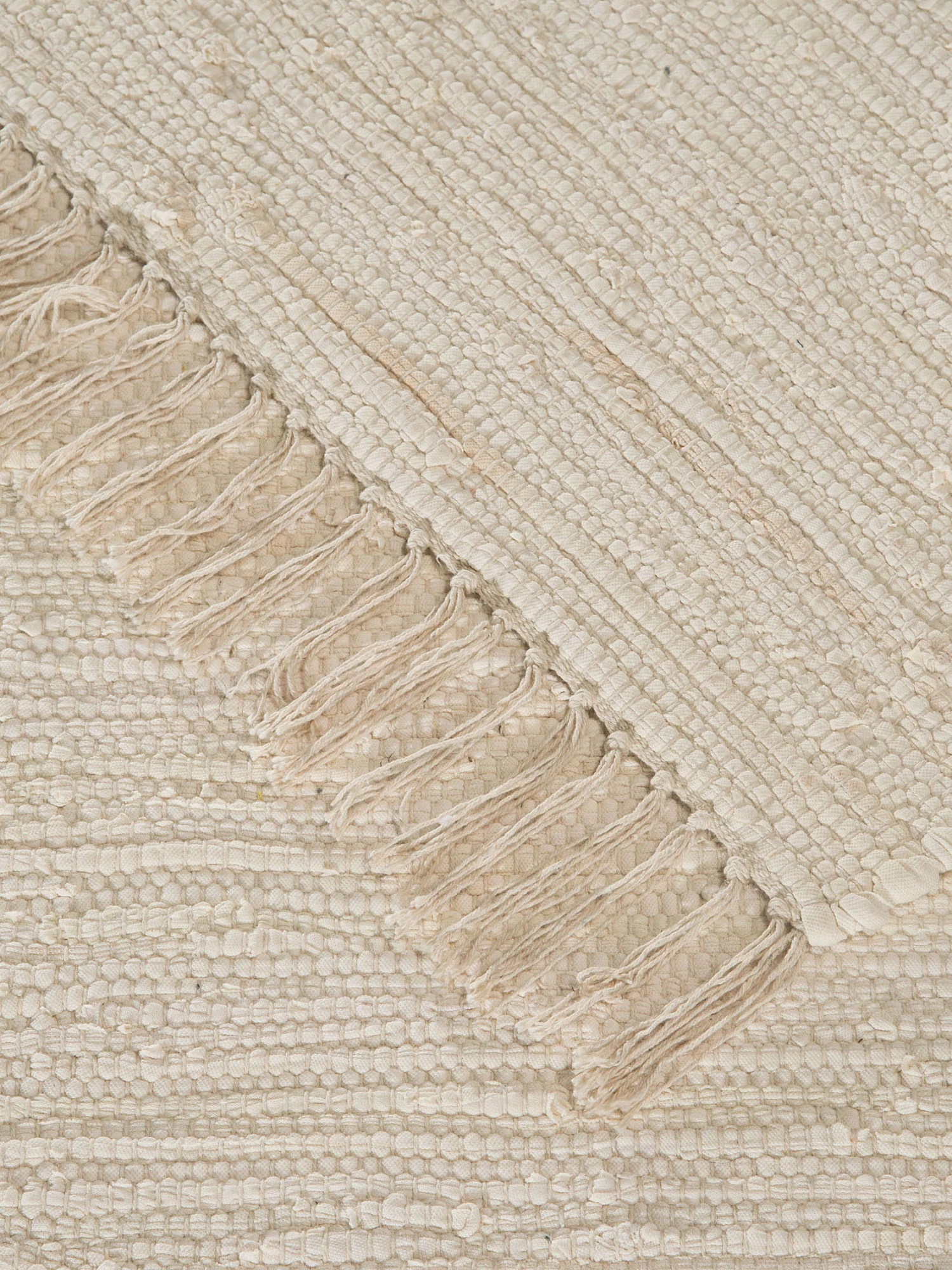 Baumwoll-Teppich, White – Bild 5