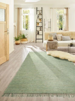 Baumwoll-Teppich, Green