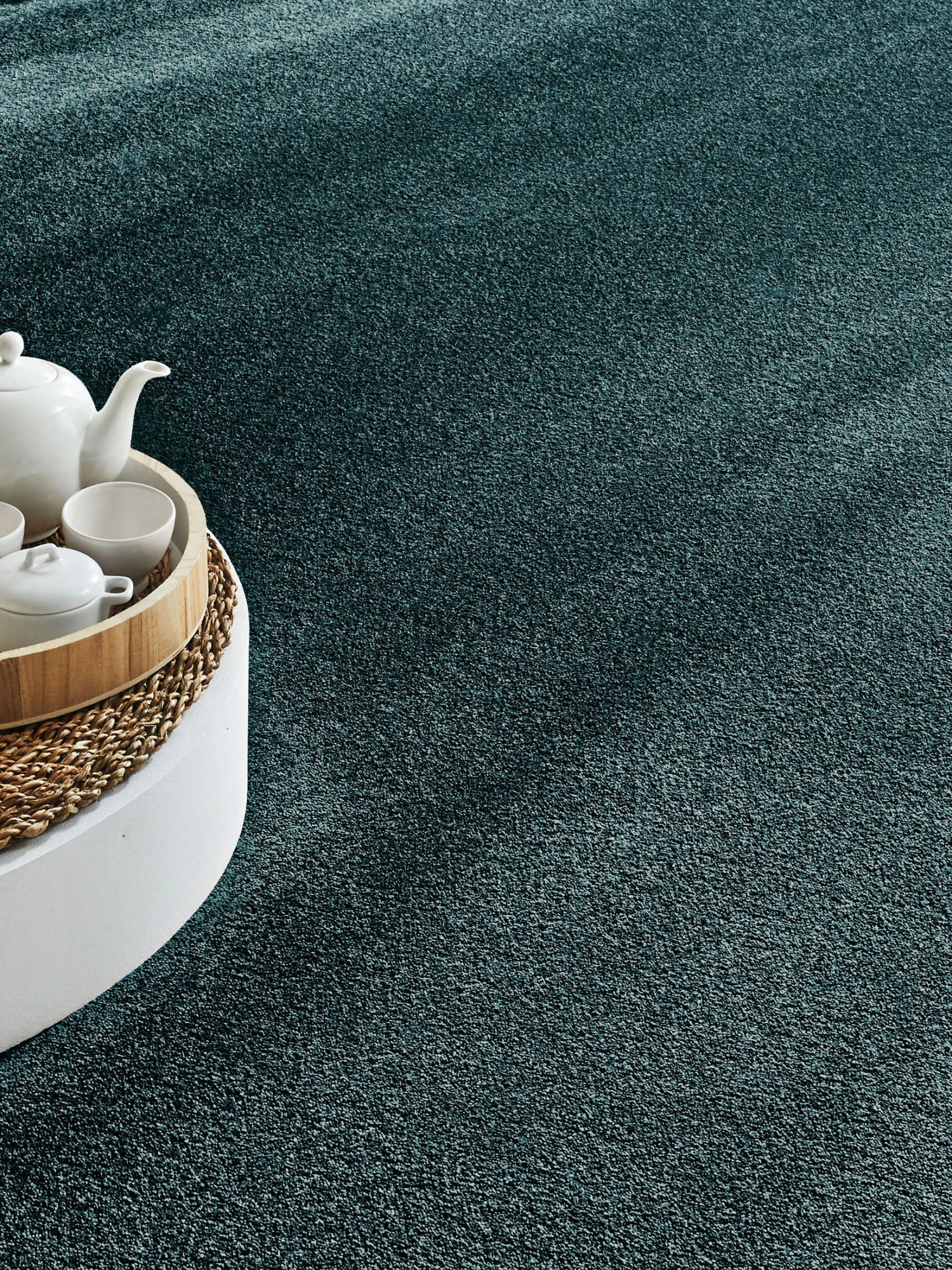 Velours-Teppichboden, Blautanne 692