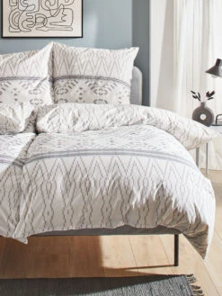 Renforcé-Bettwäsche, Offwhite