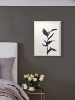 Leinwand-Druck-handbemalt, Schwarz/Weiss