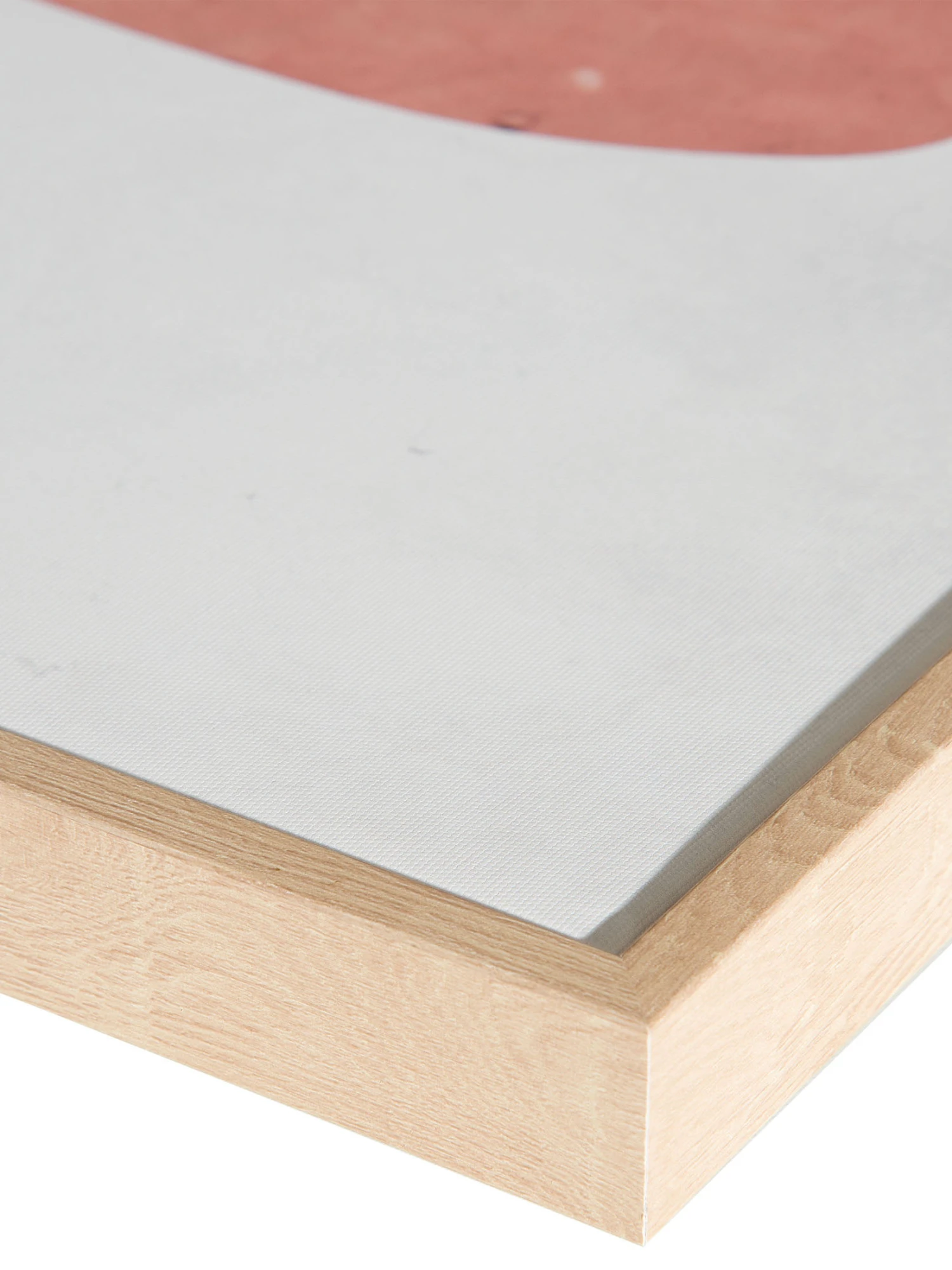 Druck Gerahmt, Orange/Weiss – Bild 4