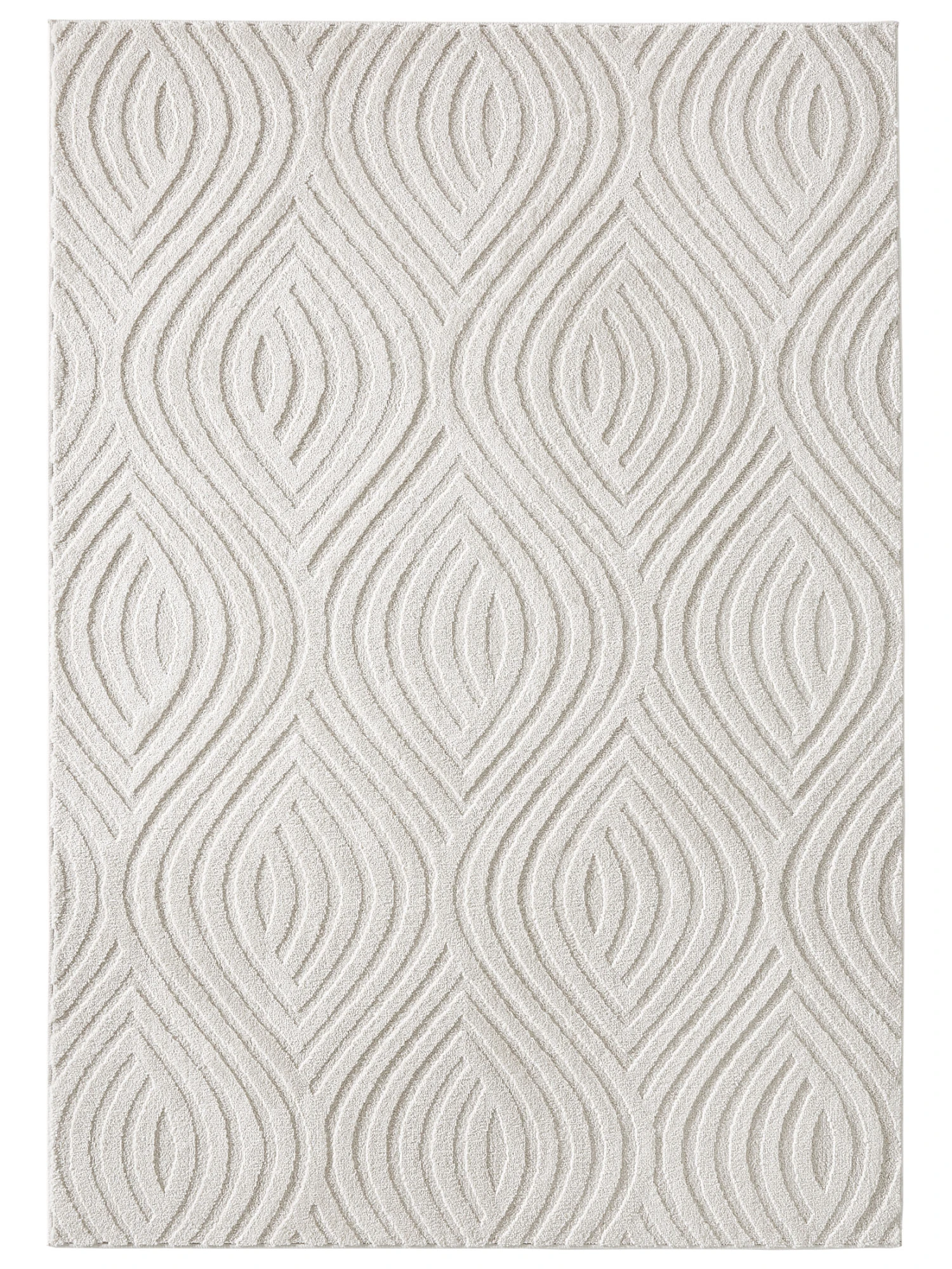 Moderner Teppich, Offwhite – Bild 2