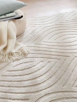 Moderner Teppich, Offwhite