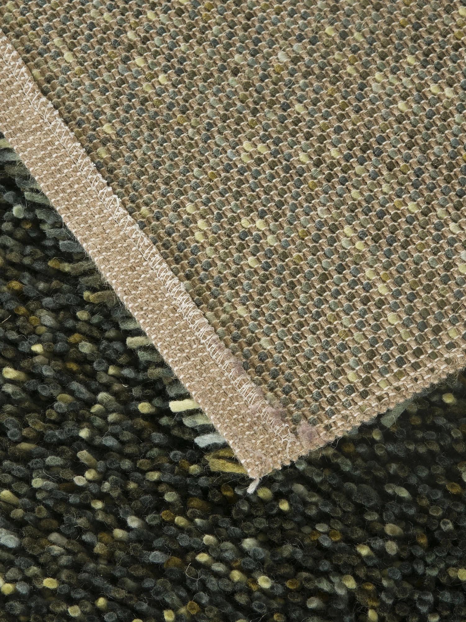 Hochflor-Teppich, Dunkelgrün – Bild 5