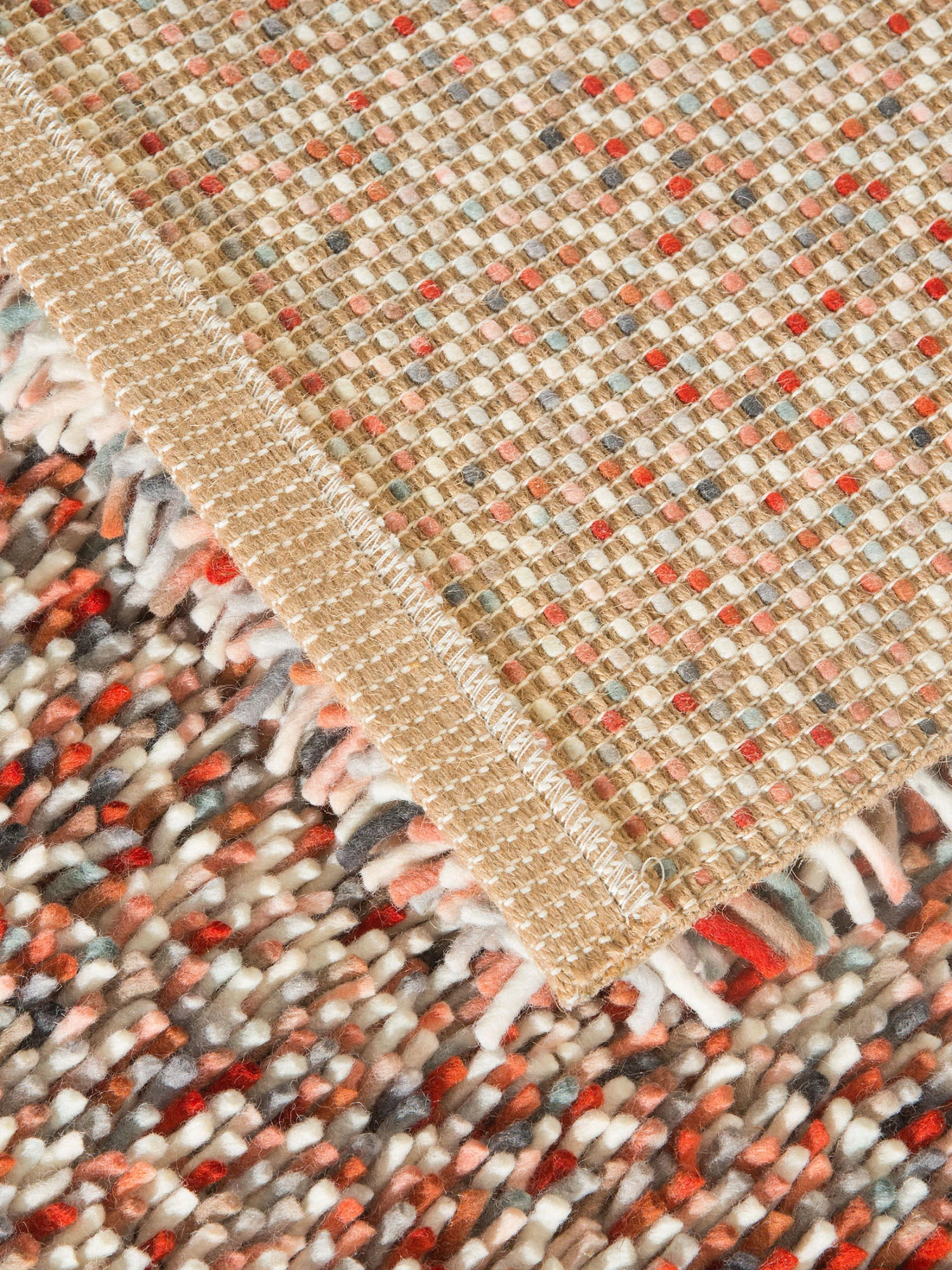 Hochflor-Teppich, Rot – Bild 5