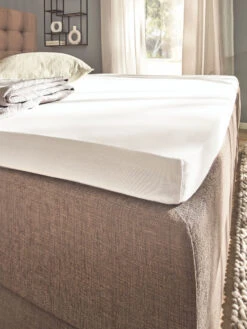 Spannbetttuch, Weiss