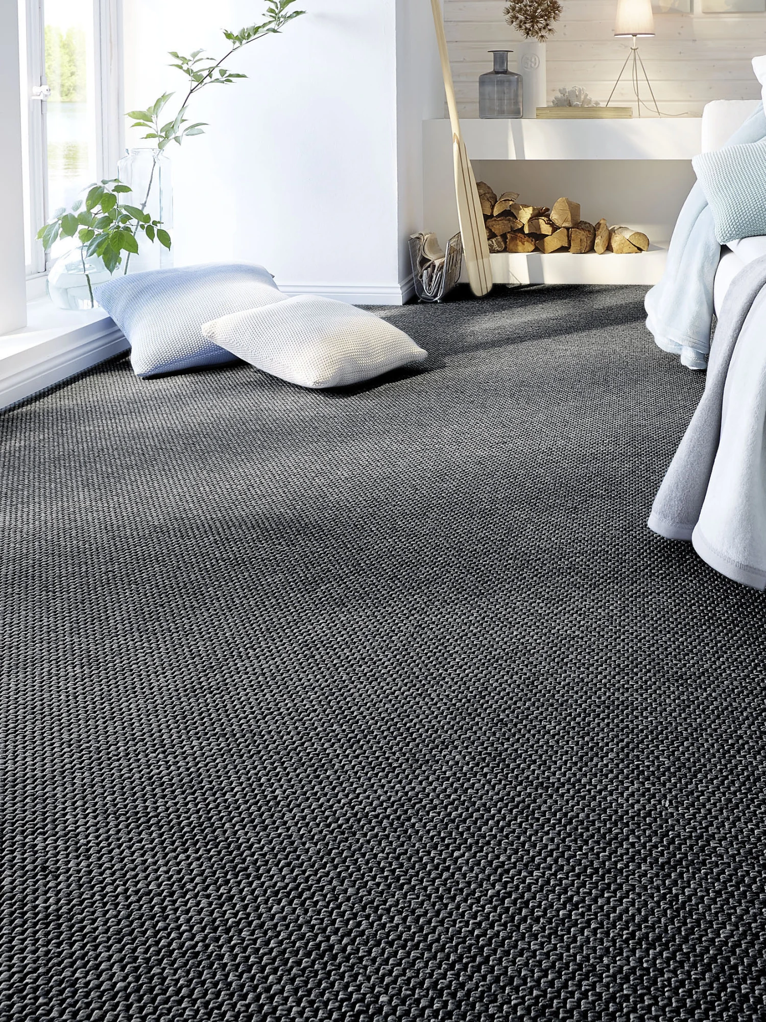 Flachgewebe-Teppichboden, Asphalt 27